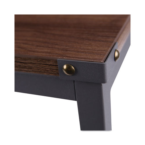 Industrial Series Table Desk, 47.25" X 23.63" X 29.5", Modern Walnut