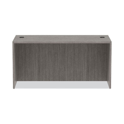 Alera Valencia Series Straight Front Desk Shell, 59.13" X 29.5" X 29.63", Gray