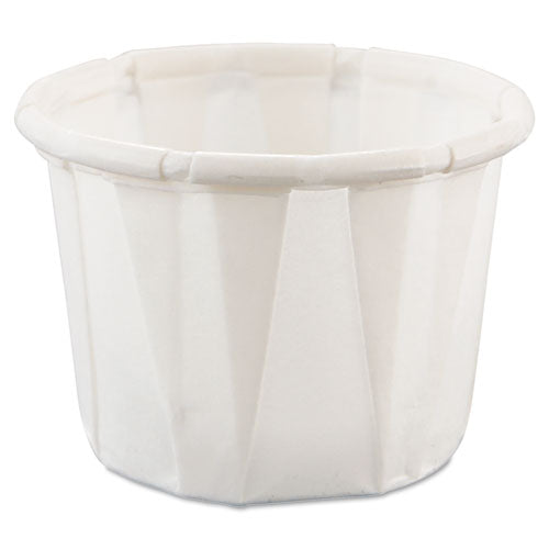 Paper Portion Cups, 1.25 Oz, White, 250/bag, 20 Bags/carton