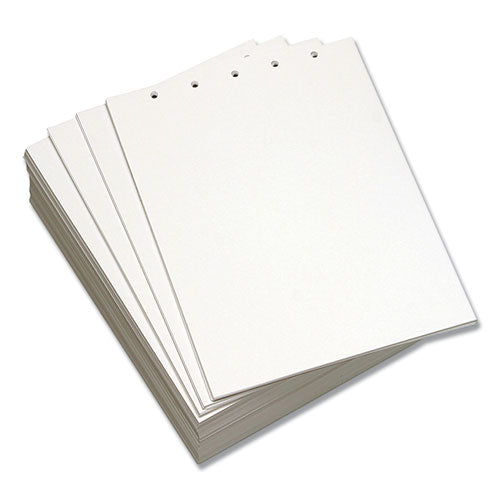 Custom Cut-sheet Copy Paper, 92 Bright, Micro-perforated 3.66" From Bottom, 20 Lb Bond Weight, 8.5 X 11, White, 500/ream