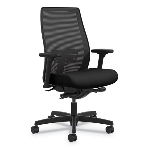 Endorse Mesh Mid-back Work Chair, Supports Up To 300 Lb, 17.5" To 21.75" Seat Height, Black