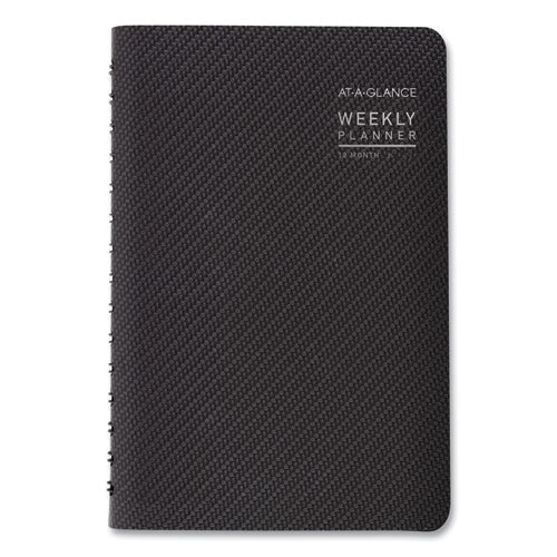 Contemporary Weekly/monthly Planner, Open-block Format, 8.5 X 5.5, Graphite Cover, 12-month (jan To Dec): 2023