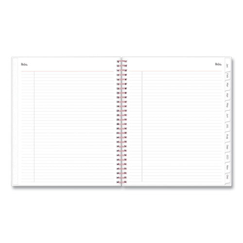 Joselyn Monthly Wirebound Planner, Joselyn Floral Artwork, 10 X 8, Pink/peach/black Cover, 12-month (jan To Dec): 2023