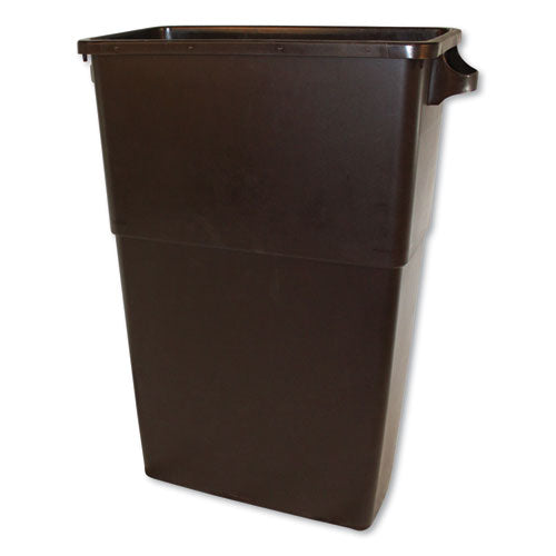 Thin Bin Containers, 23 Gal, Polyethylene, Gray