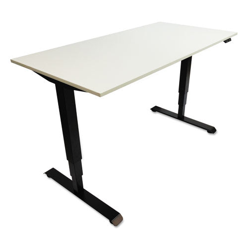 Adaptivergo Sit-stand 3-stage Electric Height-adjustable Table Base With Memory Control, 48.06" X 24.35" X 25" To 50.7", Gray