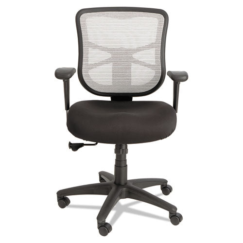 Alera Elusion Series Mesh Mid-back Swivel/tilt Chair, Supports Up To 275 Lb, 17.9" To 21.8" Seat Height, Black