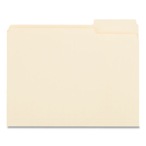 Top Tab File Folders, 1/3-cut Tabs: Right Position, Letter Size, 0.75" Expansion, Manila, 100/box