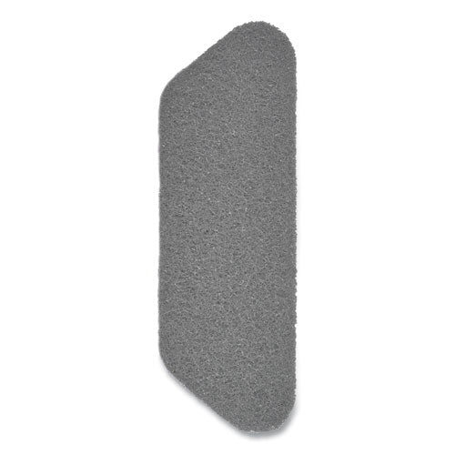 Twister Floor Pad, Crystal Shield, 17" Diameter, Gray, 2/carton