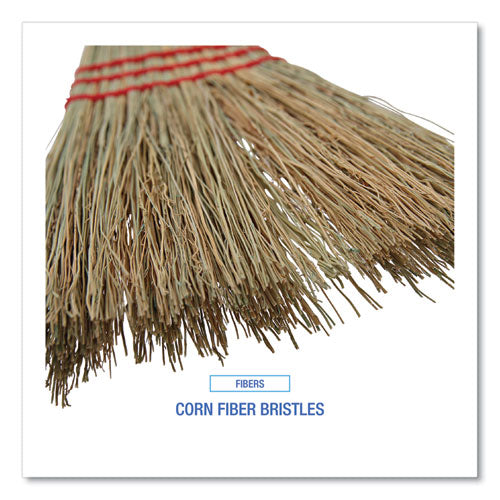 Boardwalk Corn Fiber Lobby/toy Broom Corn Fiber Bristles 39" Overall Length Red