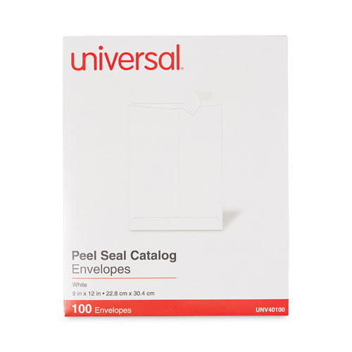 Peel Seal Strip Catalog Envelope, #10 1/2, Square Flap, Self-adhesive Closure, 9 X 12, White, 100/box