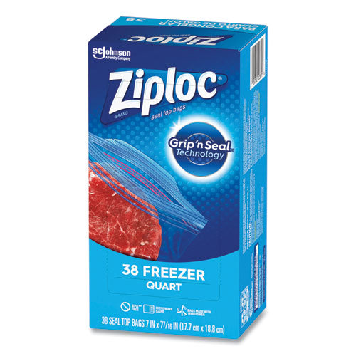 Double Zipper Freezer Bags, 1 qt, 2.7 mil, 6.97 Double Zipper Freezer Bags, 1 qt, 2.7 mil, 6.97