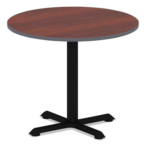 Reversible Laminate Table Top, Round, 35.5" Diameter, Medium Cherry/mahogany