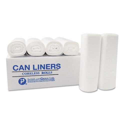 High-density Interleaved Commercial Can Liners, 30 Gal, 0.39 Mil, 30" X 37", Black, 500/carton