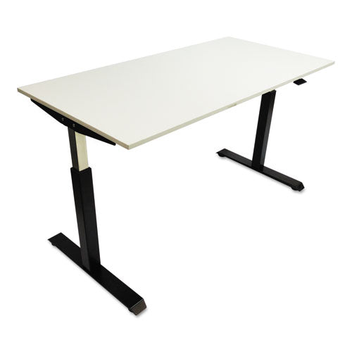 Adaptivergo Sit-stand Pneumatic Height-adjustable Table Base, 59.06" X 28.35" X 26.18" To 39.57", Gray