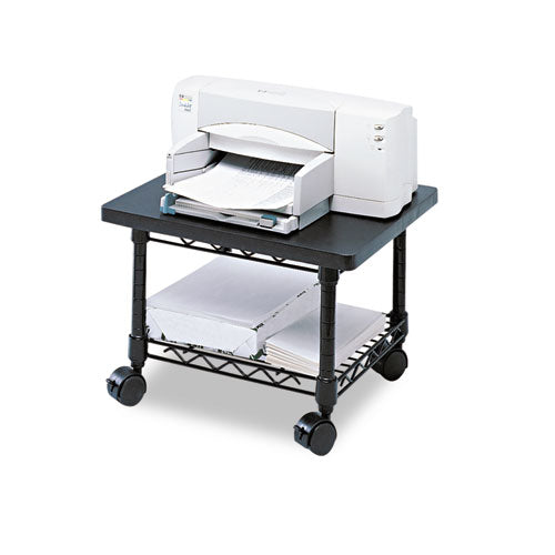 Underdesk Printer/fax Stand, Engineered Wood, 2 Shelves, 19" X 16" X 13.5", Gray