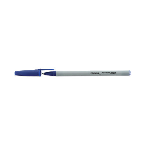 Ballpoint Pen Value Pack, Stick, Medium 1 Mm, Blue Ink, Gray Barrel, 60/pack