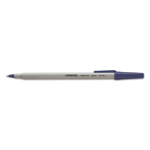 Ballpoint Pen Value Pack, Stick, Medium 1 Mm, Blue Ink, Gray Barrel, 60/pack