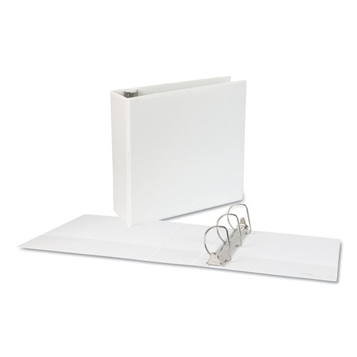 Slant D-ring View Binder, 3 Rings, 4" Capacity, 11 X 8.5, White