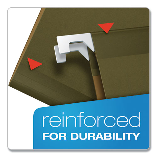 Ready-tab Reinforced Hanging File Folders, Legal Size, 1/6-cut Tabs, Standard Green, 25/box