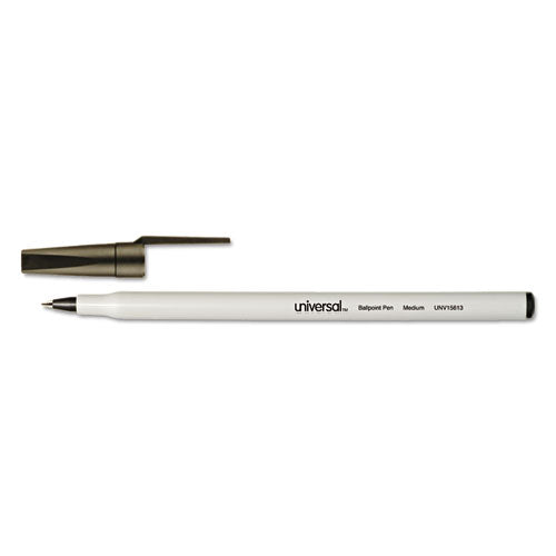 Ballpoint Pen, Stick, Fine 0.7 Mm, Black Ink, Gray Barrel, Dozen