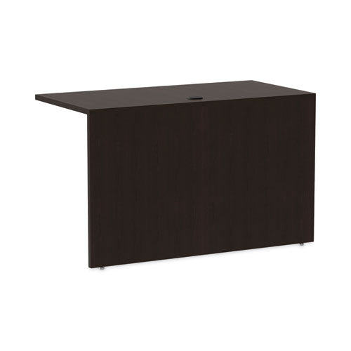 Alera Valencia Series Reversible Return/bridge Shell, 47.25w X 23.63d X 29.5h, Espresso