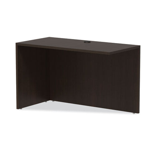 Alera Valencia Series Reversible Return/bridge Shell, 47.25w X 23.63d X 29.5h, Espresso