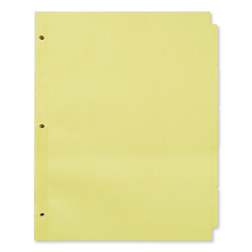 Self-tab Index Dividers, 5-tab, 11 X 8.5, Buff, 36 Sets