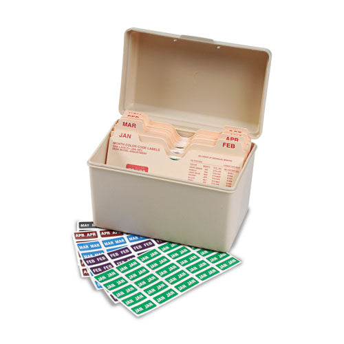 Monthly End Tab File Folder Labels, Jan-dec, 0.5 X 1, Assorted, 25/sheet, 120 Sheets/box