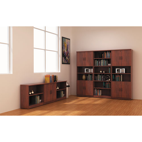Alera Valencia Series Bookcase, Four-shelf, 31.75w X 14d X 54.88h, Medium Cherry