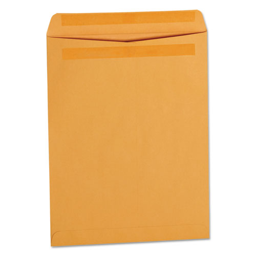 Self-stick Open End Catalog Envelope, #12 1/2, Square Flap, Self-adhesive Closure, 9.5 X 12.5, Brown Kraft, 250/box