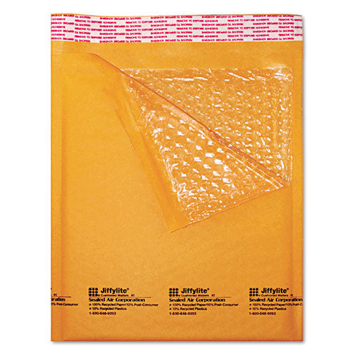 Jiffylite Self-seal Bubble Mailer, #0, Barrier Bubble Air Cell Cushion, Self-adhesive Closure, 6 X 10, White, 200/carton