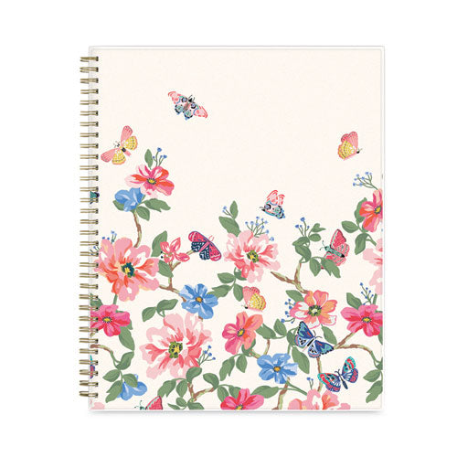 Fly By Frosted Weekly/monthly Planner, Fly By Butterflies Artwork, 11 X 8.5, Blush/pink Cover, 12-month (jan To Dec): 2023