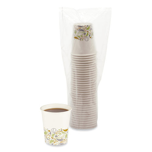 Deerfield Printed Paper Hot Cups, 8 Oz, 20 Cups/sleeve, 50 Sleeves/carton