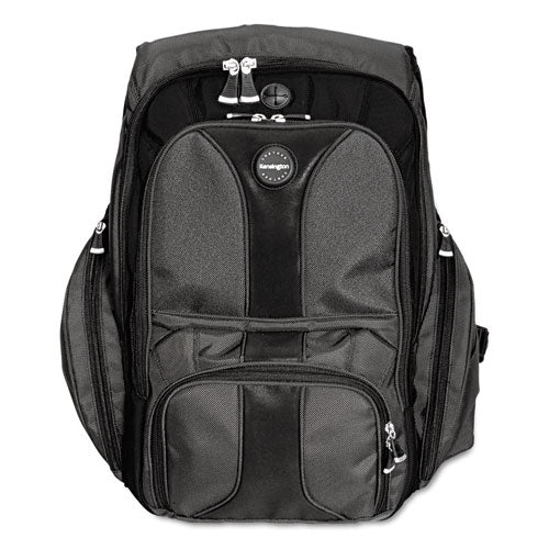 Contour Laptop Backpack, Fits Devices Up To 17", Ballistic Nylon, 15.75 X 9 X 19.5, Black