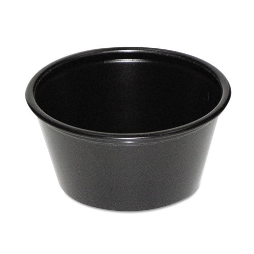 Plastic Portion Cup, 1 Oz, Translucent, 200/sleeve, 25 Sleeves/carton