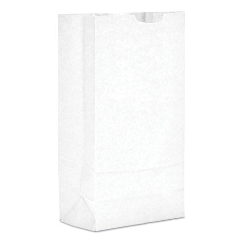 Grocery Paper Bags, 30 Lb Capacity, #2, 4.31" X 2.44" X 7.88", White, 500 Bags