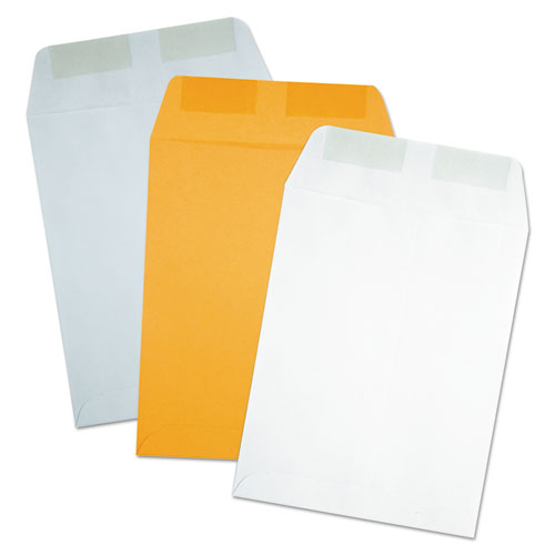 Catalog Envelope, 28 Lb Bond Weight Kraft, #12 1/2, Square Flap, Gummed Closure, 9.5 X 12.5, Brown Kraft, 250/box