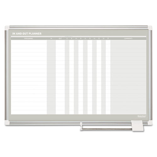 In-out Magnetic Dry Erase Board, 36 X 24, White Surface, Silver Aluminum Frame