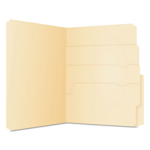 Divide It Up File Folder, 1/2-cut Tabs: Assorted, Letter Size, 0.75" Expansion, Assorted Colors, 12/pack