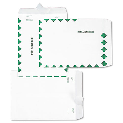 Ship-lite Envelope, First Class, #13 1/2, Cheese Blade Flap, Redi-strip Adhesive Closure, 10 X 13, White, 100/box
