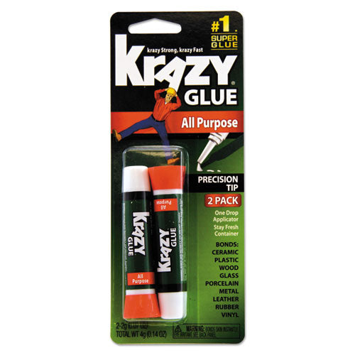 All Purpose Krazy Glue, 0.07 Oz, Dries Clear