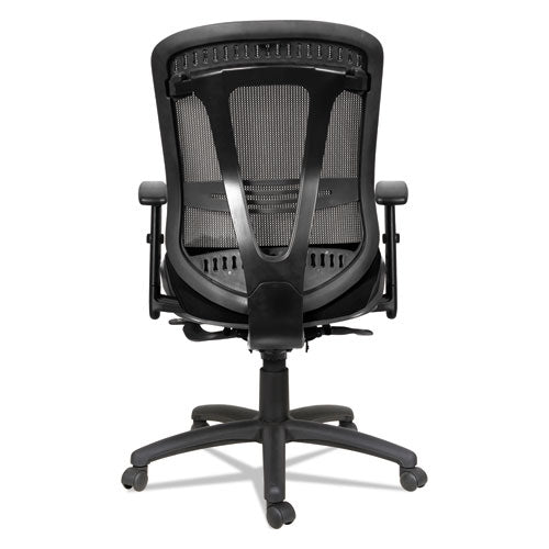 Alera Eon Series Multifunction Mid-back Cushioned Mesh Chair, Supports Up To 275 Lb, 18.11" To 21.37" Seat Height, Black