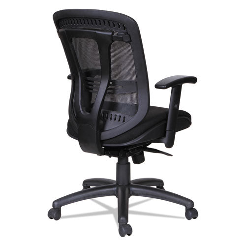 Alera Eon Series Multifunction Mid-back Cushioned Mesh Chair, Supports Up To 275 Lb, 18.11" To 21.37" Seat Height, Black