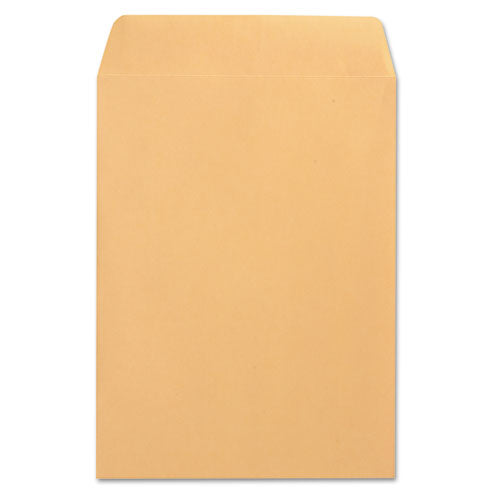 Catalog Envelope, 28 Lb Bond Weight Kraft, #10 1/2, Square Flap, Gummed Closure, 9 X 12, Brown Kraft, 250/box