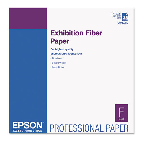 Exhibition Fiber Paper, 13 Mil, 13 X 19, White, 25/pack