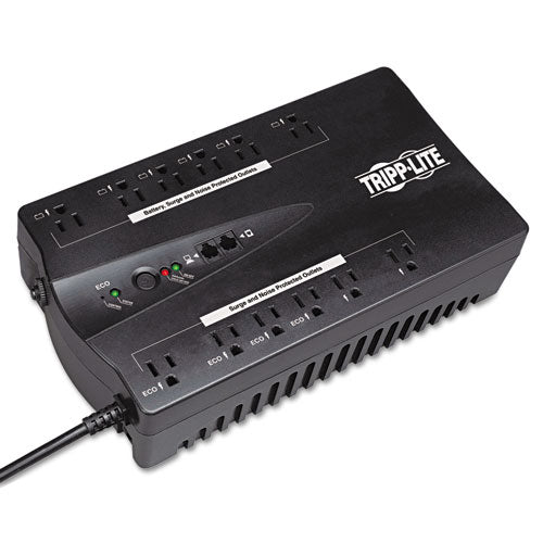 Eco Series Desktop Ups Systems With Usb Monitoring, 8 Outlets, 1,000 Va, 316 J