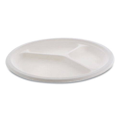 Earthchoice Compostable Fiber-blend Bagasse Dinnerware, Plate, 6" Dia, Natural, 1,000/carton