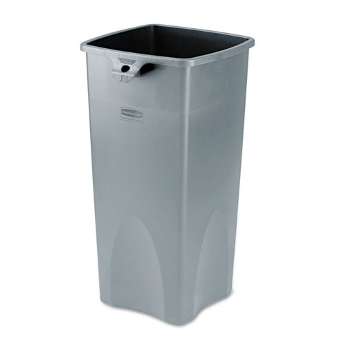 Configure Indoor Recycling Waste Receptacle, Mixed Recycling, 23 Gal, Metal, Gray