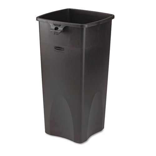 Configure Indoor Recycling Waste Receptacle, Mixed Recycling, 23 Gal, Metal, Gray