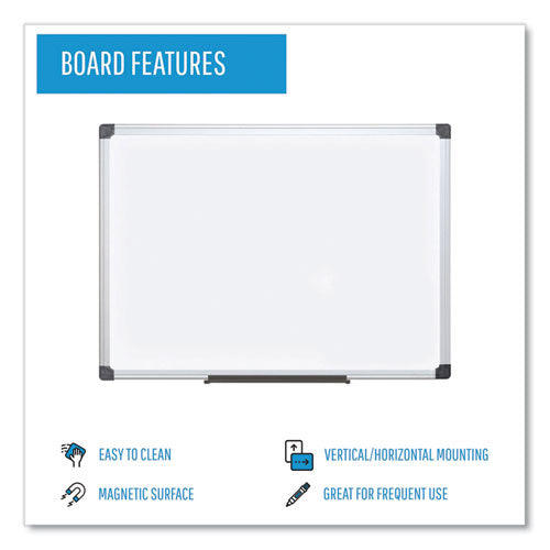 Value Lacquered Steel Magnetic Dry Erase Board, 18 X 24, White Surface, Silver Aluminum Frame
